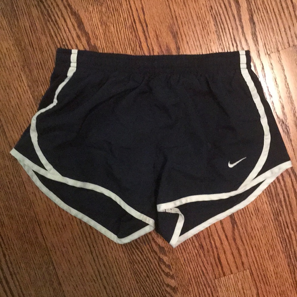 Navy Nike running shorts